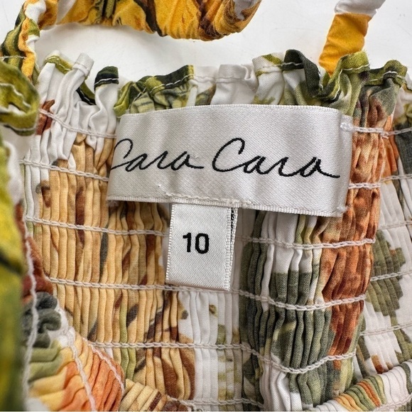 Cara Cara Goldie Fruit Print Cotton Poplin Romper Girls Kids Size 10 - Picture 3 of 5